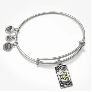☀️ALEX AND ANI☀️Energy Sun Oracle Charm Bangle Bracelet in Rafaelian Silver/EUC
